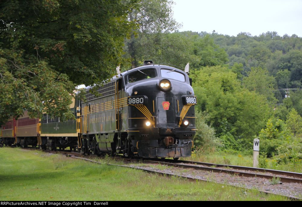 PRR 9880 at the whistlepost